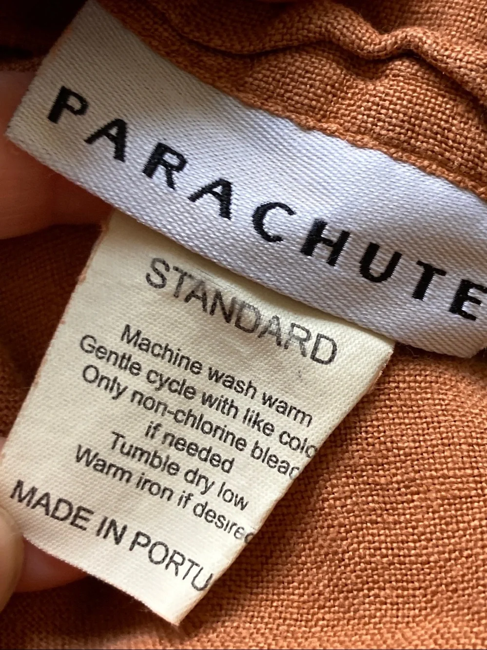 Parachute Two 100% Linen Standard Pillowcases Terra